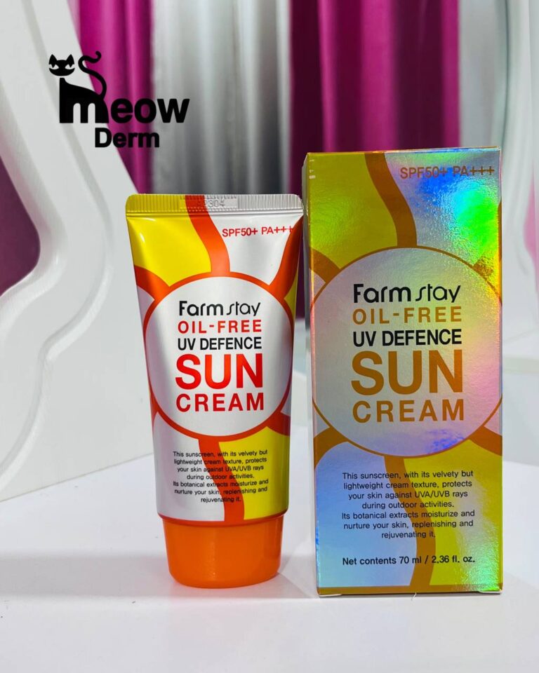 ضدافتاب کره ای گیاهی فری اویل فارم استی بی رنگ با SPF50