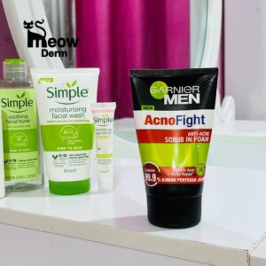فوم شستشو دوکاره ( فوم شستشو + اسکراب ) صورت مردانه گارنیر Garnier مدل Acno Fight Anti Acne 12