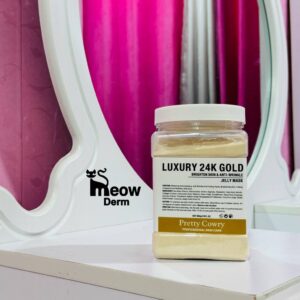 ماسک صورت لاتکسی هیدروژلی اصل(هیدرودرمی) طلای 24 عیار لاکچری 650 گرمی Luxery 24k gold