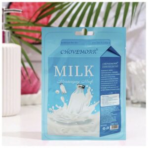 ماسک ورقه ای ارگانیک روشن کننده و آبرسان شیر خالص CHOVEMOAR