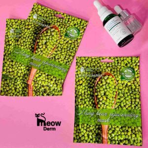 ماسک ورقه ای مغذی ضدجوش و روشن کننده گیاه ماش CHOVEMOAR