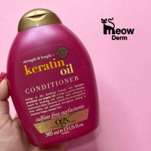 نرم کننده ترمیم کننده فری سولفات افزیش رشد مو و افزایش حجم مو کراتین Keratin Oil او جی ایکس OGX