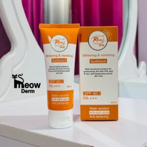 ضد آفتاب سفید کننده و ناپدید کننده لک های تیره ریواج spf60 و حجم 40ml